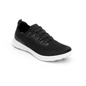 Women's Casual Sport Flexi Self-Adjusting Sneaker - Style 101303 Black