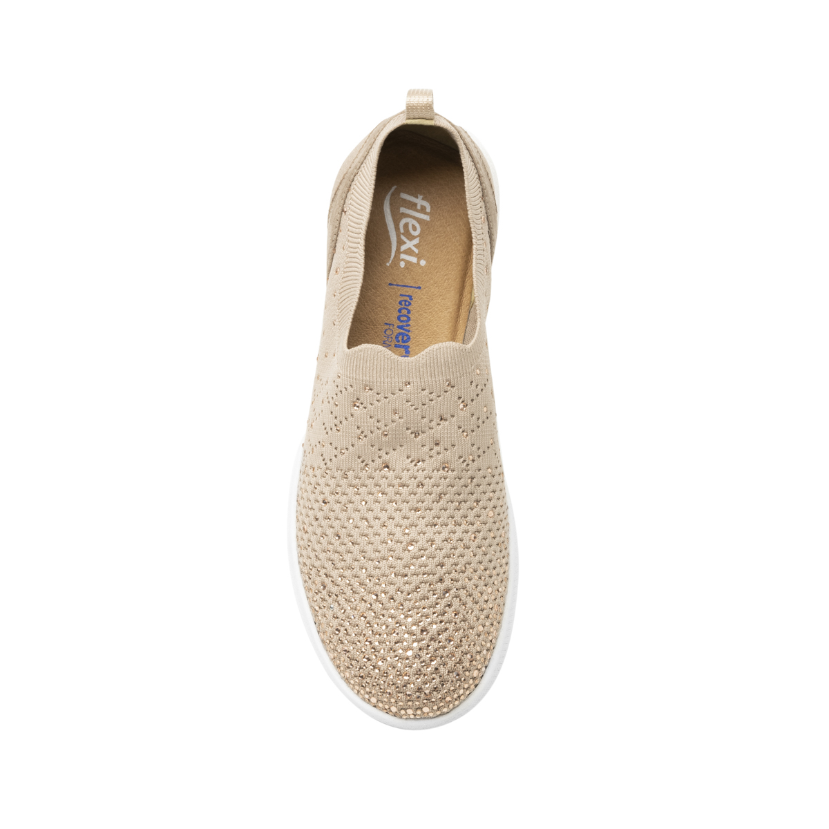 Slip On De Malla Flexi para Mujer con Suela Extra Ligera Estilo 101309 Arena