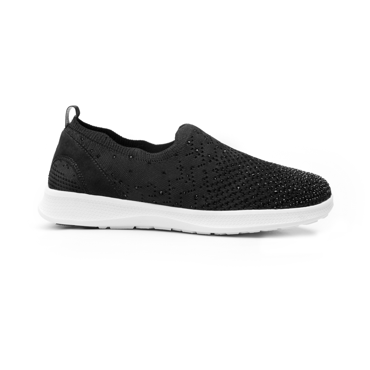 Slip On De Malla Flexi para Mujer con Suela Extra Ligera Estilo 101309 Negro