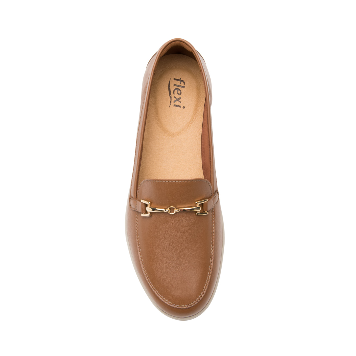 Mocasín Con Herraje Flexi para Mujer con Walking Soft Estilo 101908 Café