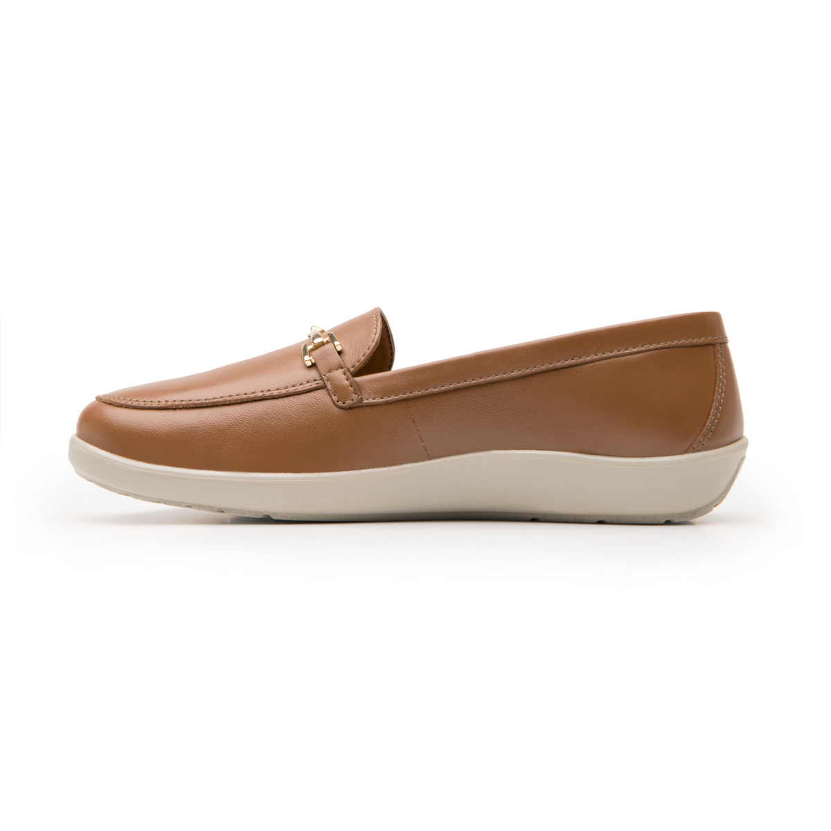 Mocasín Con Herraje Flexi para Mujer con Walking Soft Estilo 101908 Café