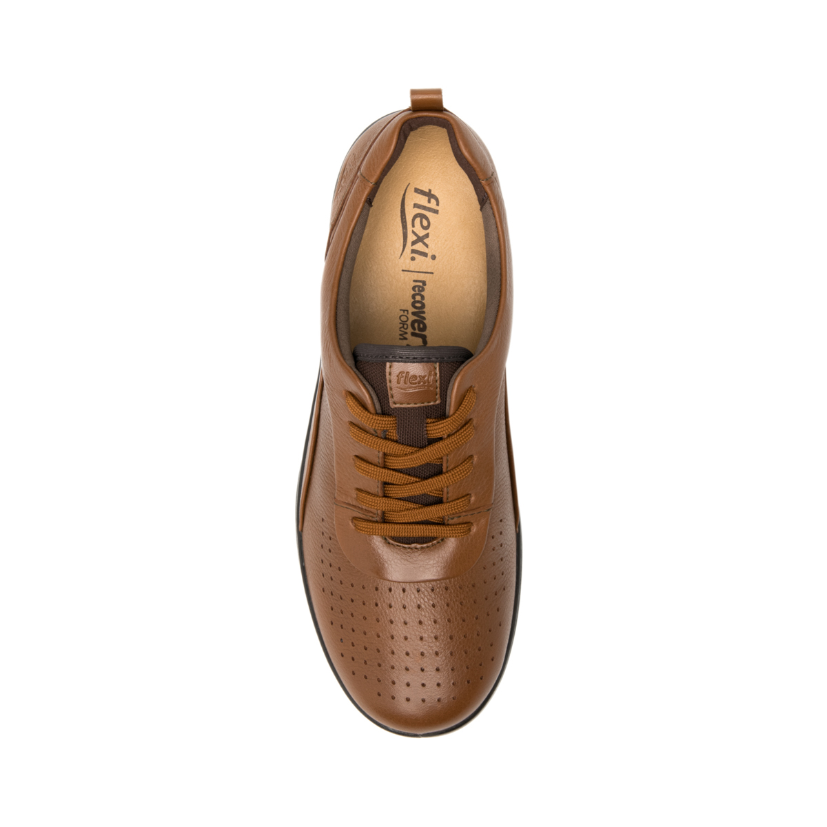 Women's Lace-up Oxford Shoe with Recovery Form Style 102002 Brown