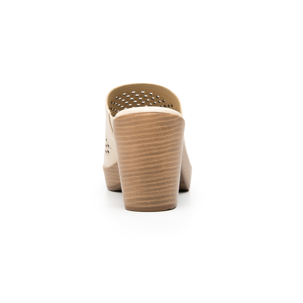 Sandalia De Tacón Flexi para Mujer con Acabado Tamporeado Estilo 102920 Beige