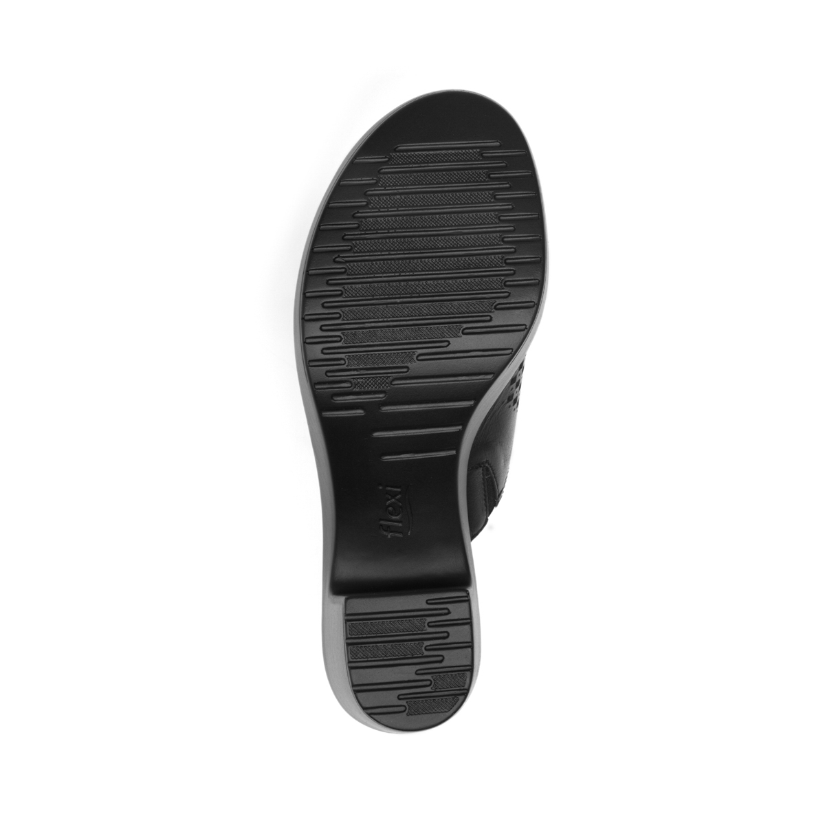 Sandalia De Tacón Flexi para Mujer con Acabado Tamporeado Estilo 102920 Negro