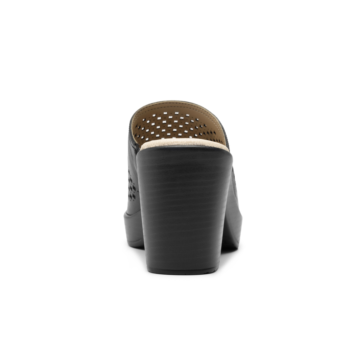 Sandalia De Tacón Flexi para Mujer con Acabado Tamporeado Estilo 102920 Negro