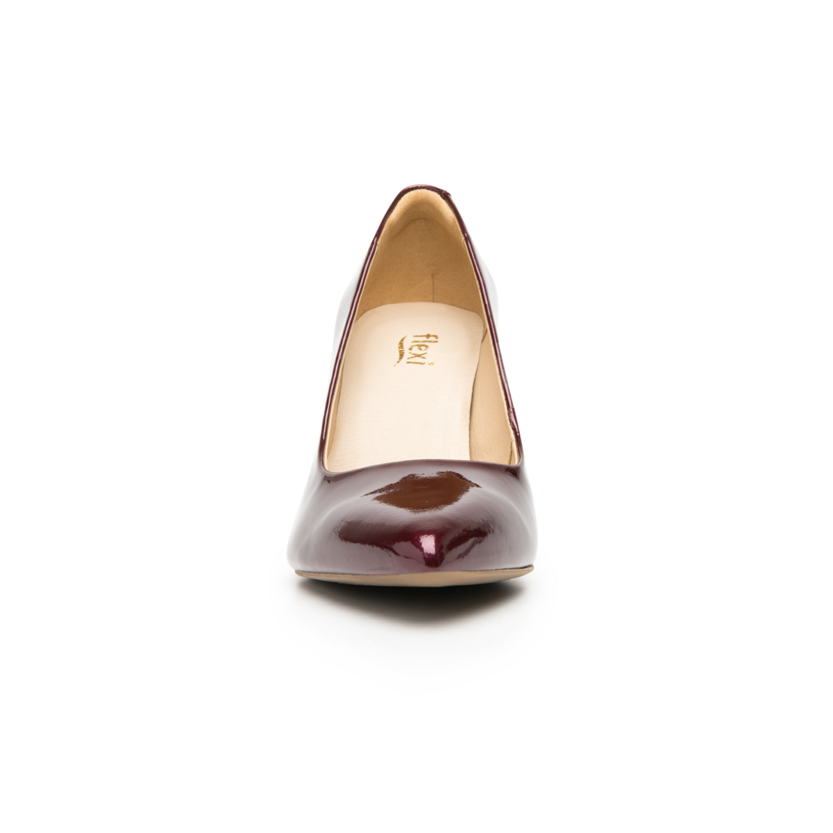 Women's Leather Dress Heels Style 104505 Wine