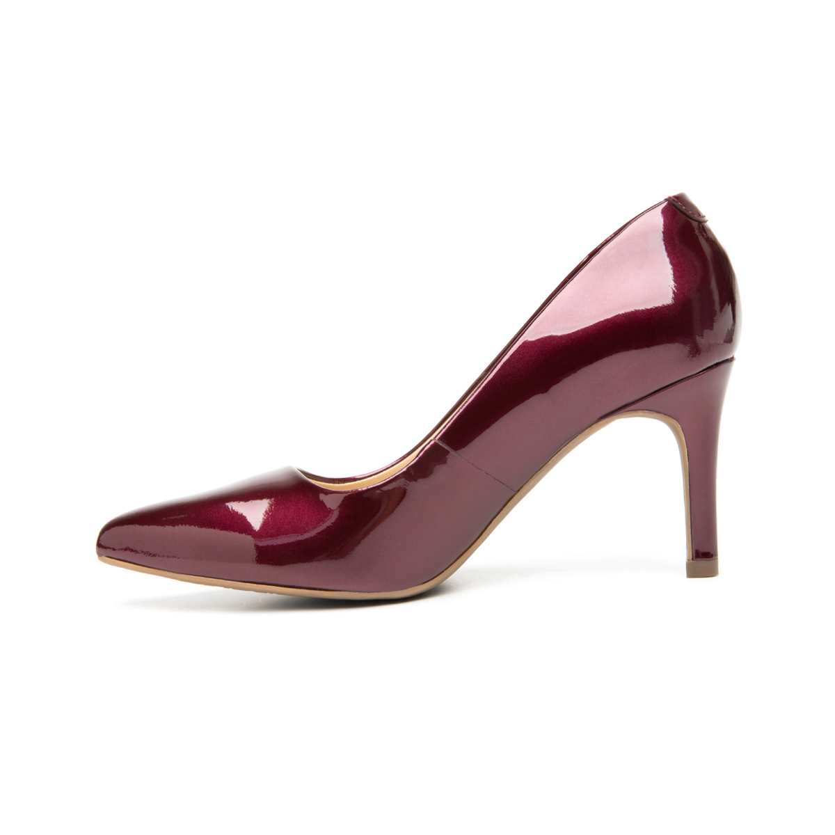 Women's Leather Dress Heels Style 104505 Wine