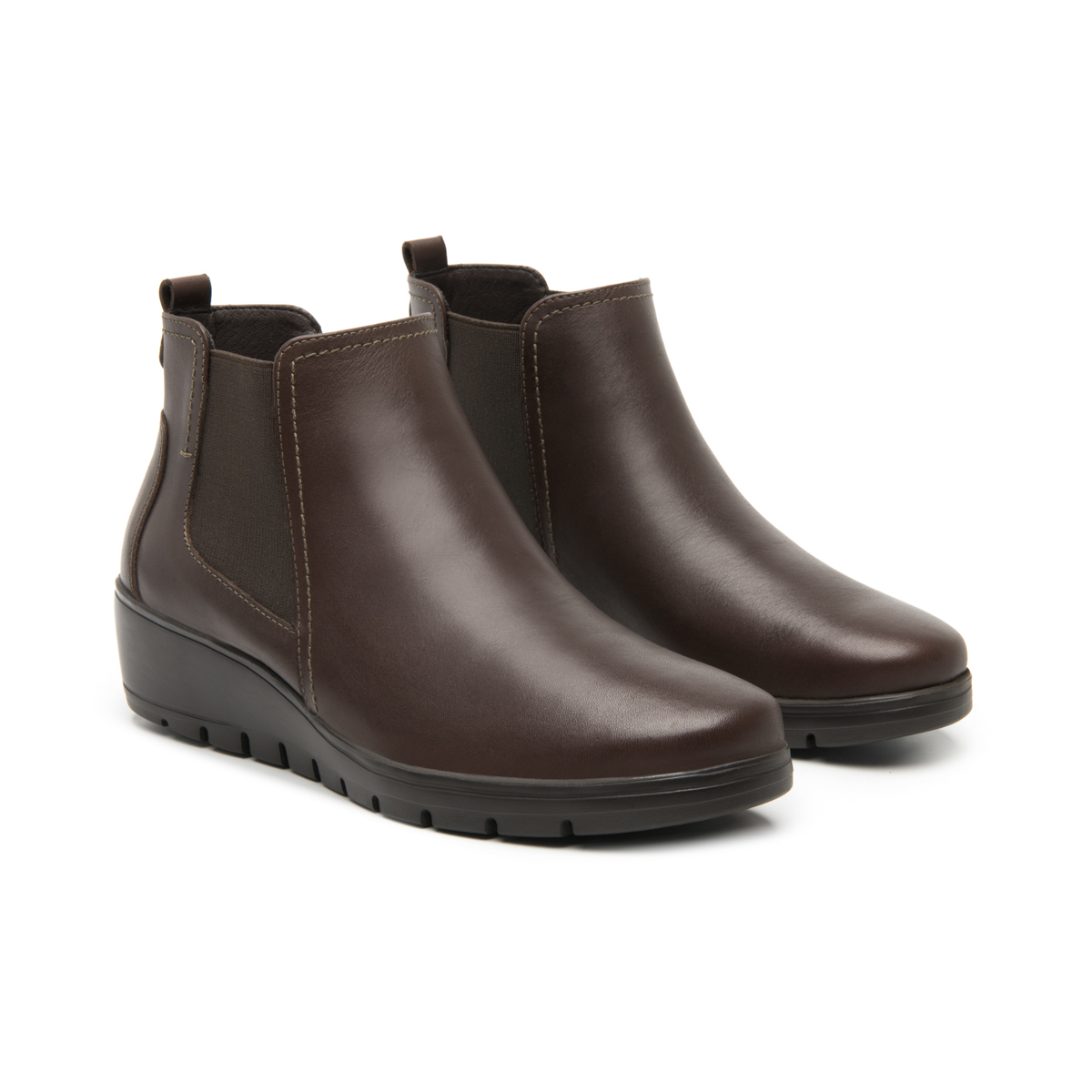 Women's Comfort Bootie with Extra Lightweight Sole Style 104814 Coffee