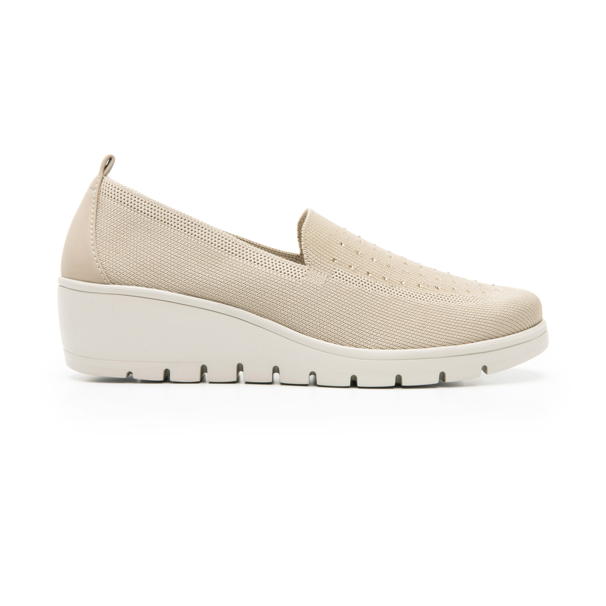 Women's Slip-On Shoe with Extra Lightweight Sole Style 104817 Beige