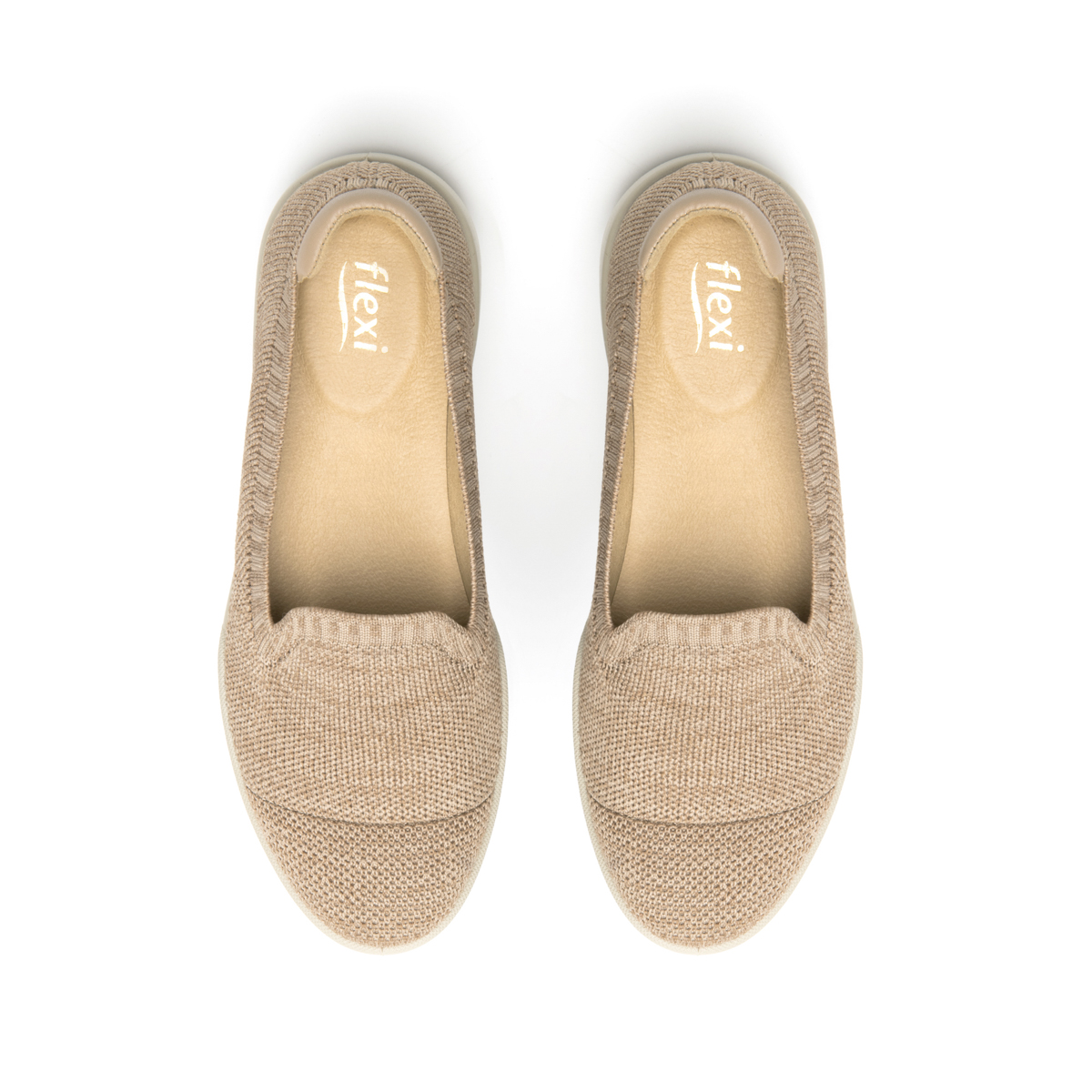 Women's Slip-On Shoe with Better Grip System Style 106306 Beige