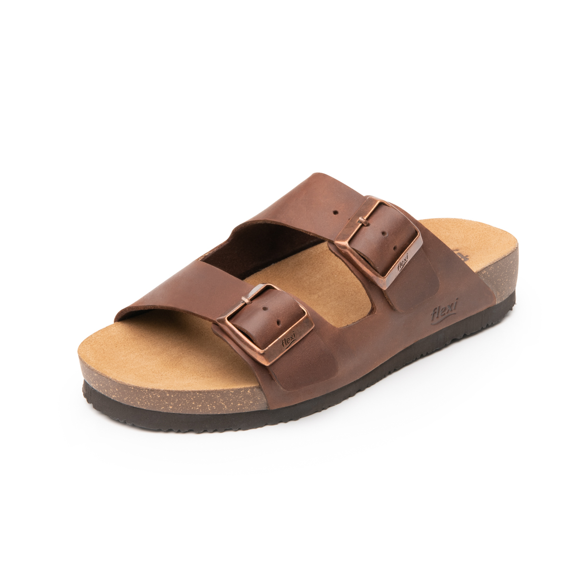 Sandalia Casual Flexi para Mujer con Plantilla Anatómica Estilo 107401 Café