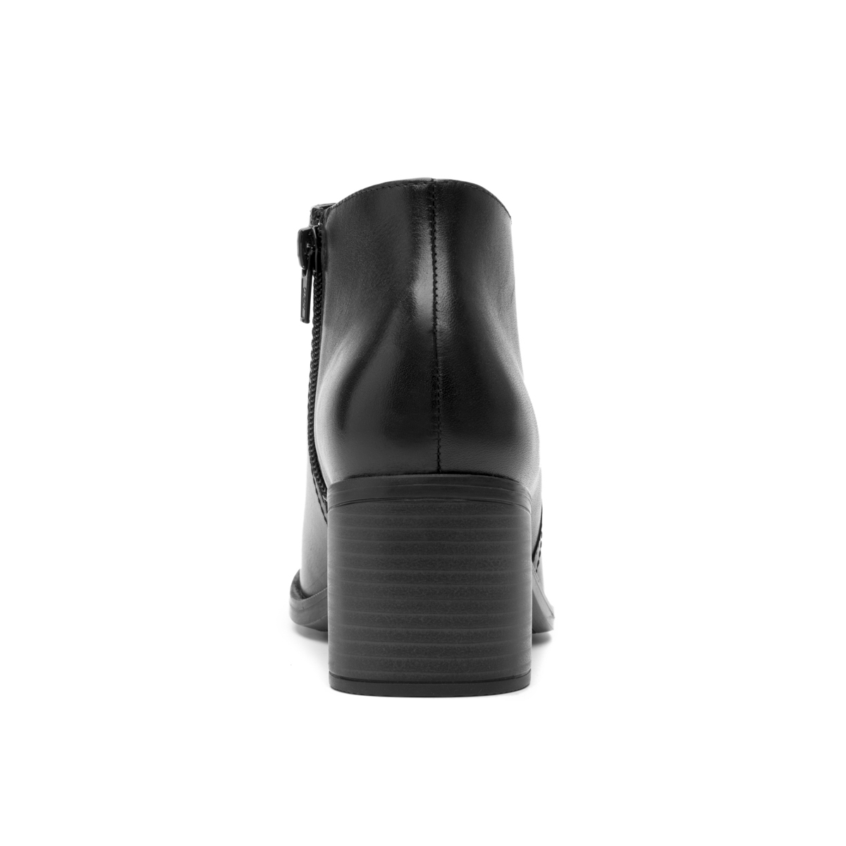Women's Heeled Bootie with Internal Zipper Style 109219 Black