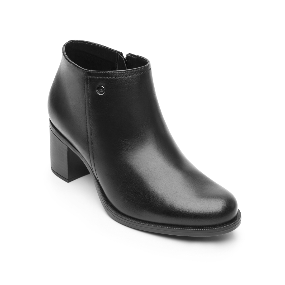 Women's Heeled Bootie with Internal Zipper Style 109219 Black