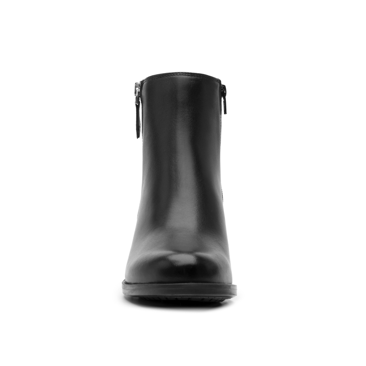 Women's Heeled Bootie with Internal Zipper Style 109220 Black