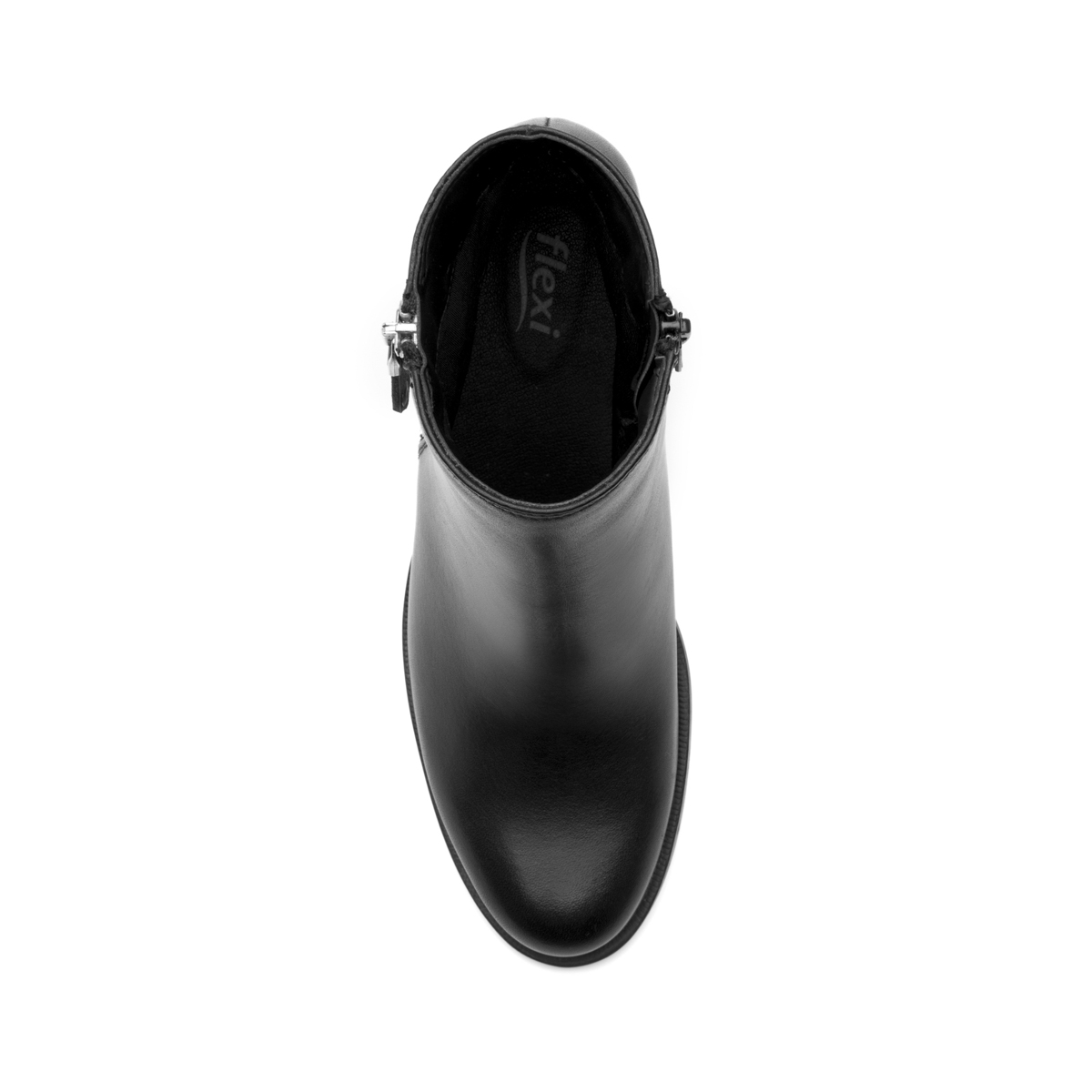 Women's Heeled Bootie with Internal Zipper Style 109220 Black