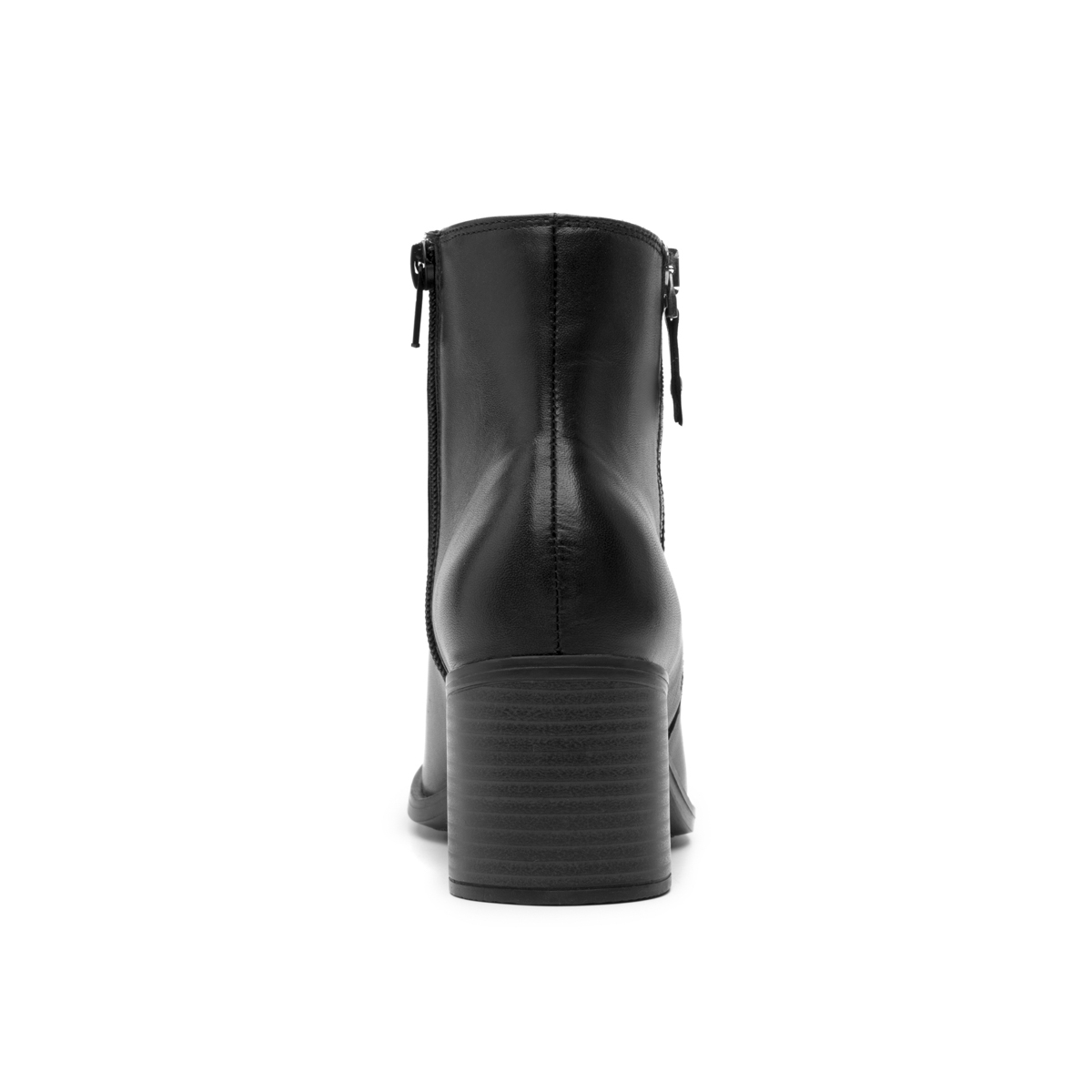 Women's Heeled Bootie with Internal Zipper Style 109220 Black