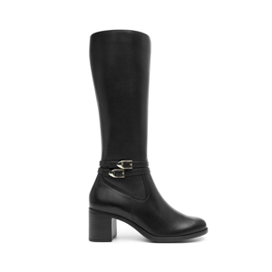 Women's High Boot with Internal Zipper Style 109221 Black