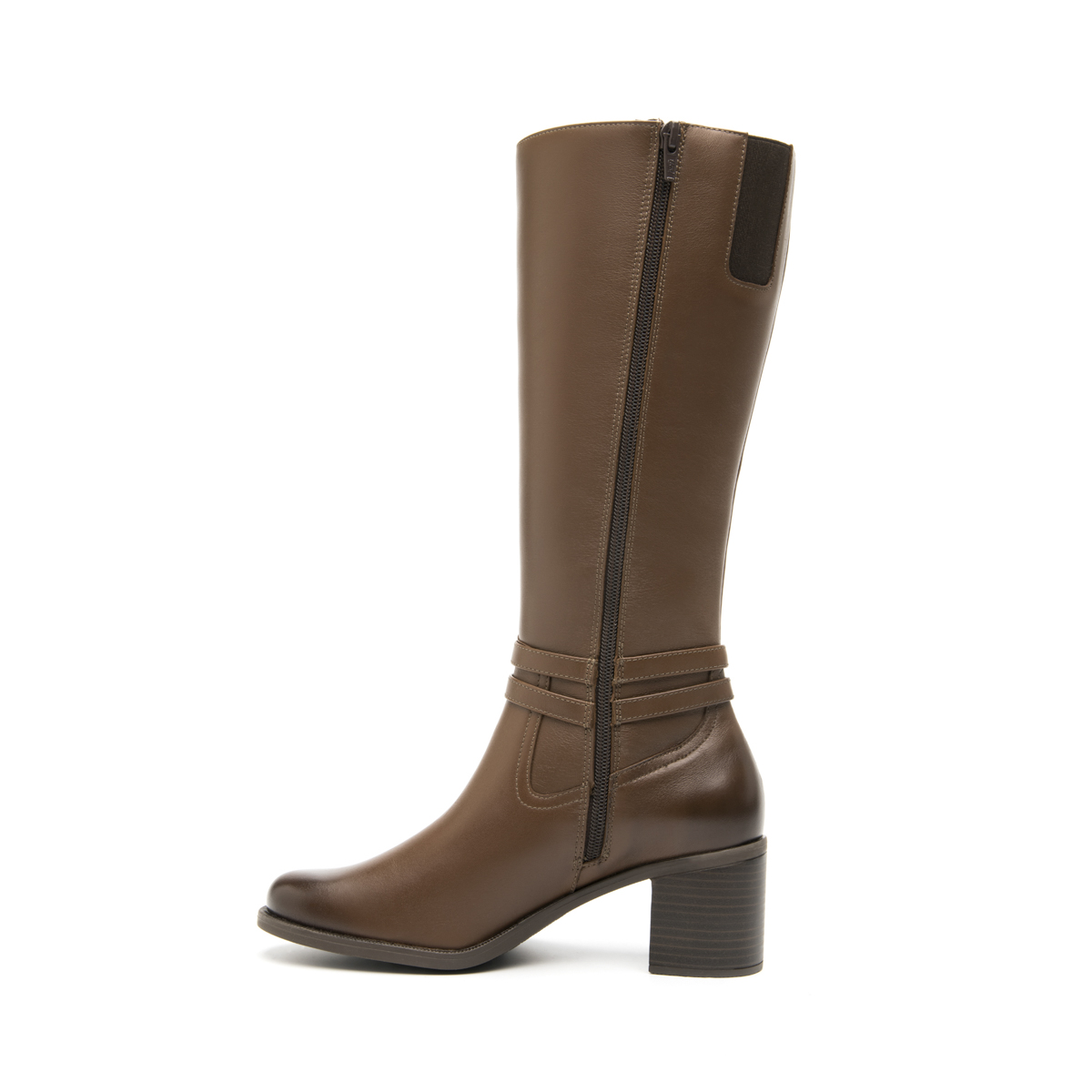 Women's High Boot with Internal Zipper Style 109221 Whiskey