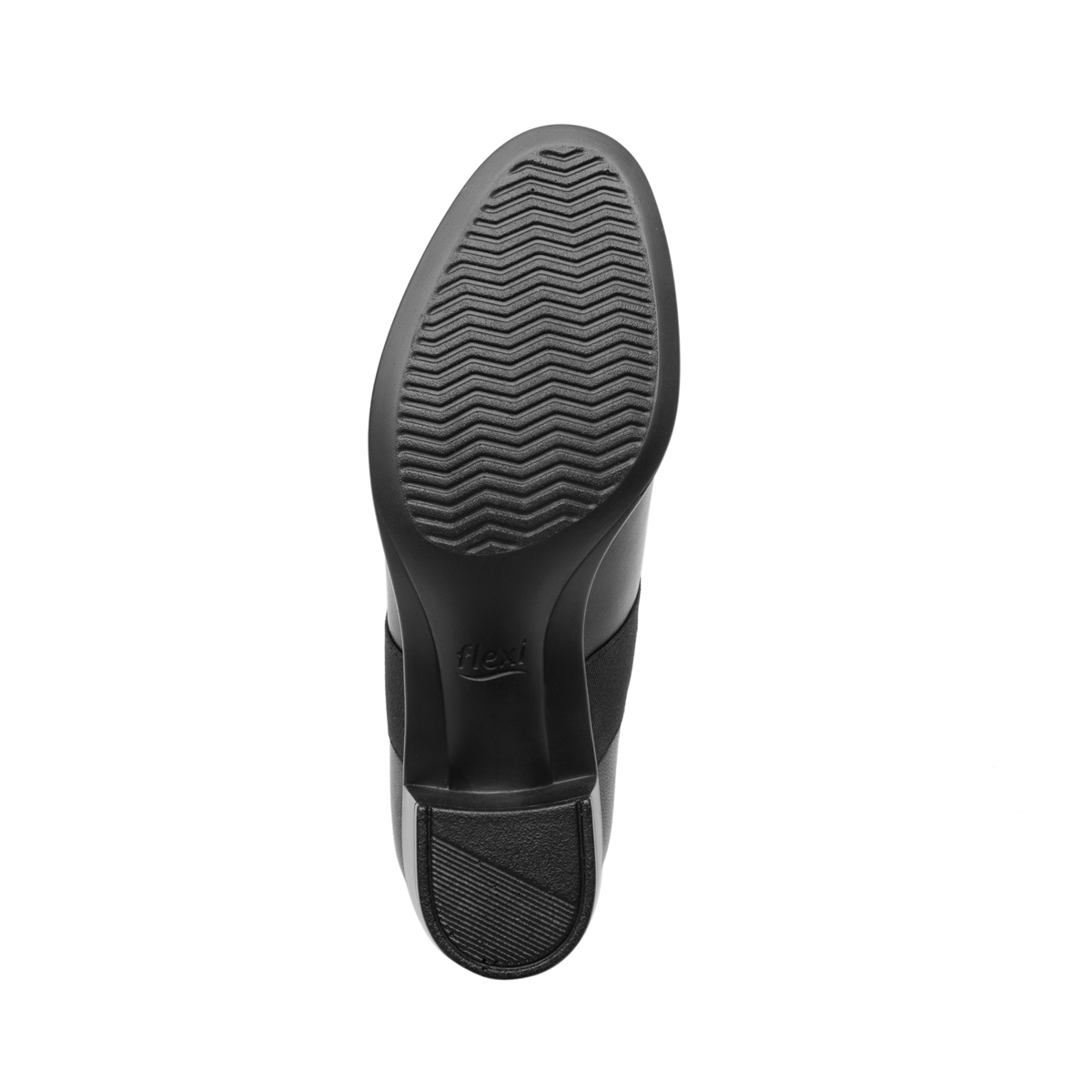Zapato Casual De Tacón Flexi para Mujer con Autoajuste Estilo 110402 Negro
