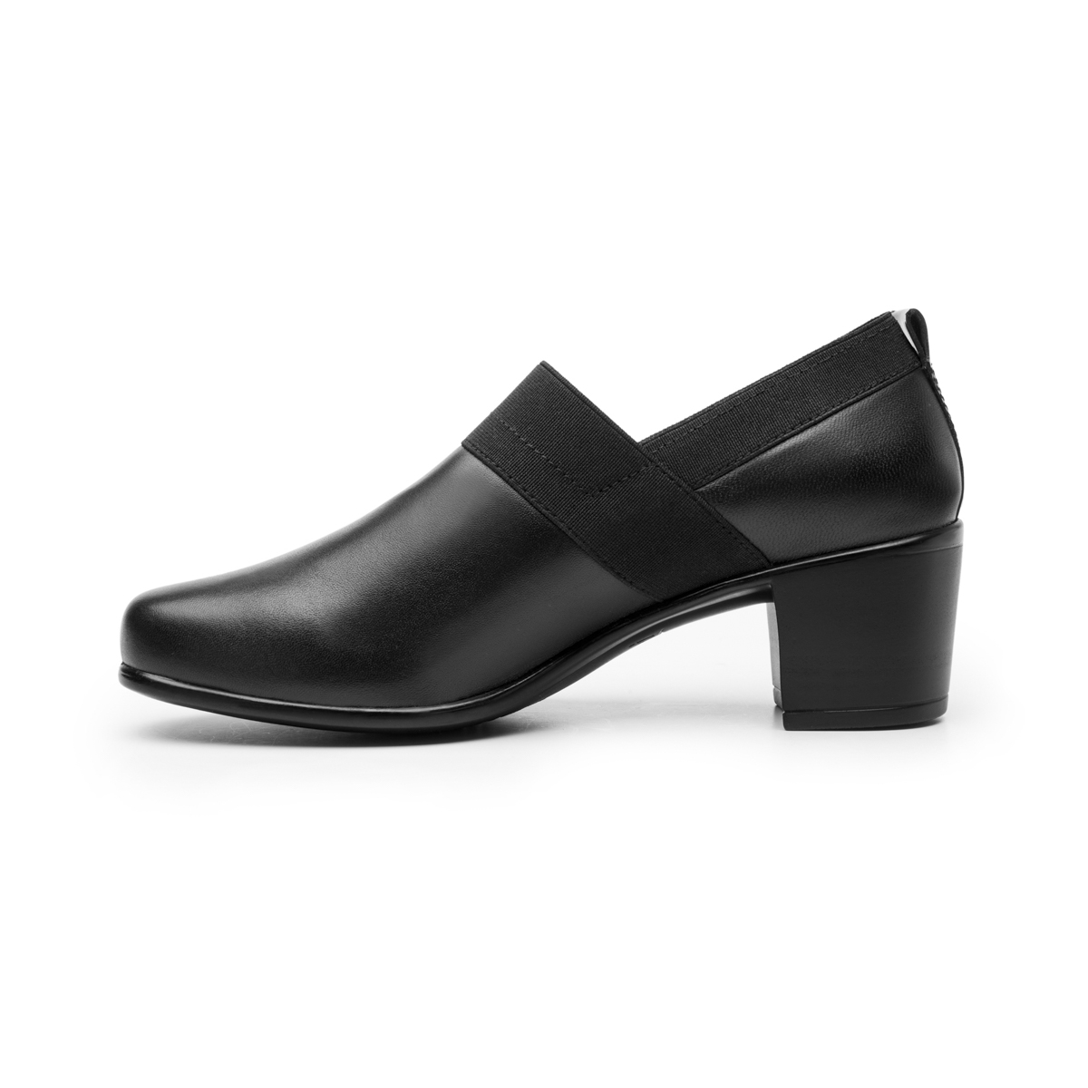 Zapato Casual De Tacón Flexi para Mujer con Autoajuste Estilo 110402 Negro