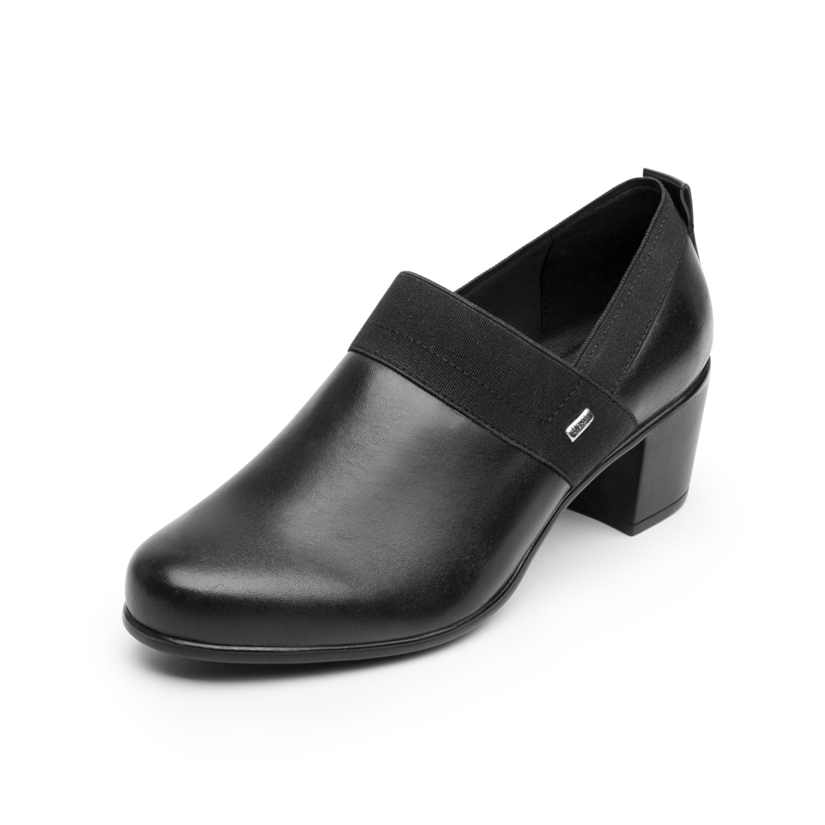 Zapato Casual De Tacón Flexi para Mujer con Autoajuste Estilo 110402 Negro