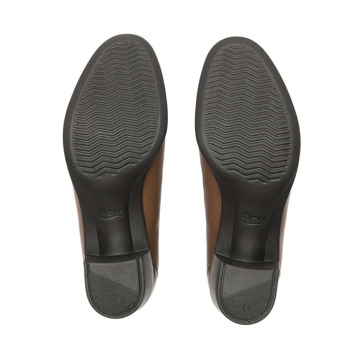 Zapatilla De Tacón Flexi para Mujer con Autoajuste Estilo 110403 Café