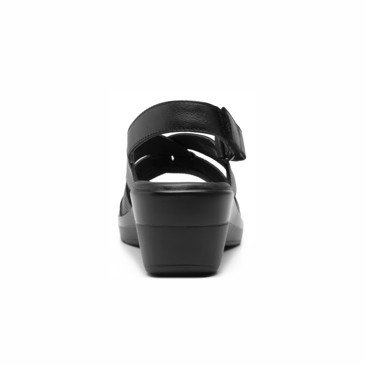 Sandalia Sling Back Flexi para Mujer con Acabado Tamporeado Estilo 116009 Negro