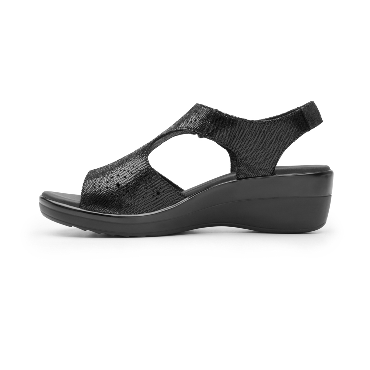 Women's Peep Toe Sandal Style 116013 Black