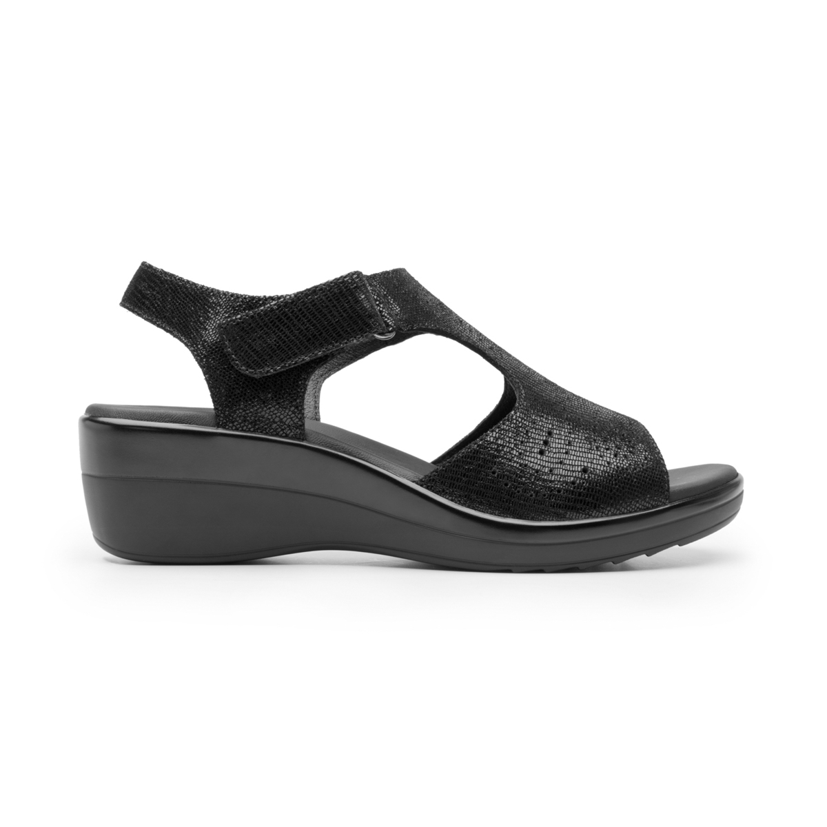 Women's Peep Toe Sandal Style 116013 Black