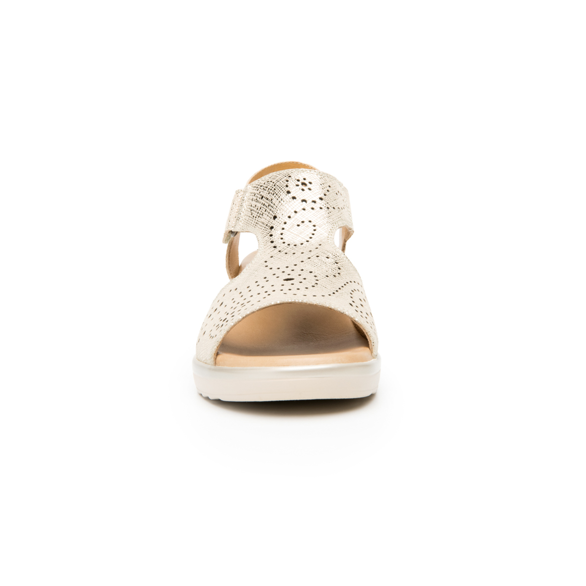 Women's Peep Toe Sandal Style 116013 Gold