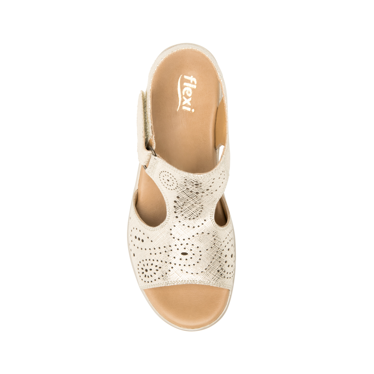 Women's Peep Toe Sandal Style 116013 Gold