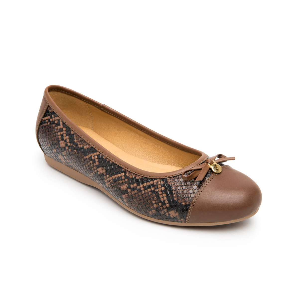 Balerina Con Puntera Flexi para Mujer con Plantilla Transpirable Estilo 116310 Cogñac