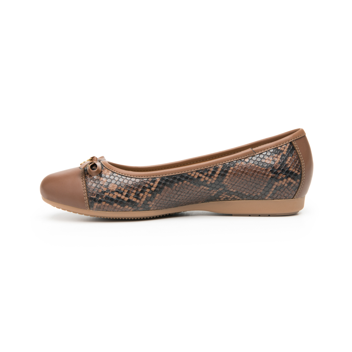 Balerina Con Puntera Flexi para Mujer con Plantilla Transpirable Estilo 116310 Cogñac