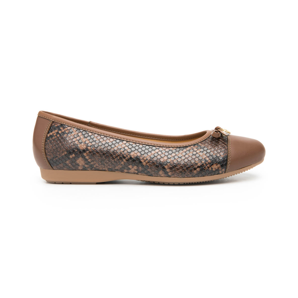 Balerina Con Puntera Flexi para Mujer con Plantilla Transpirable Estilo 116310 Cogñac