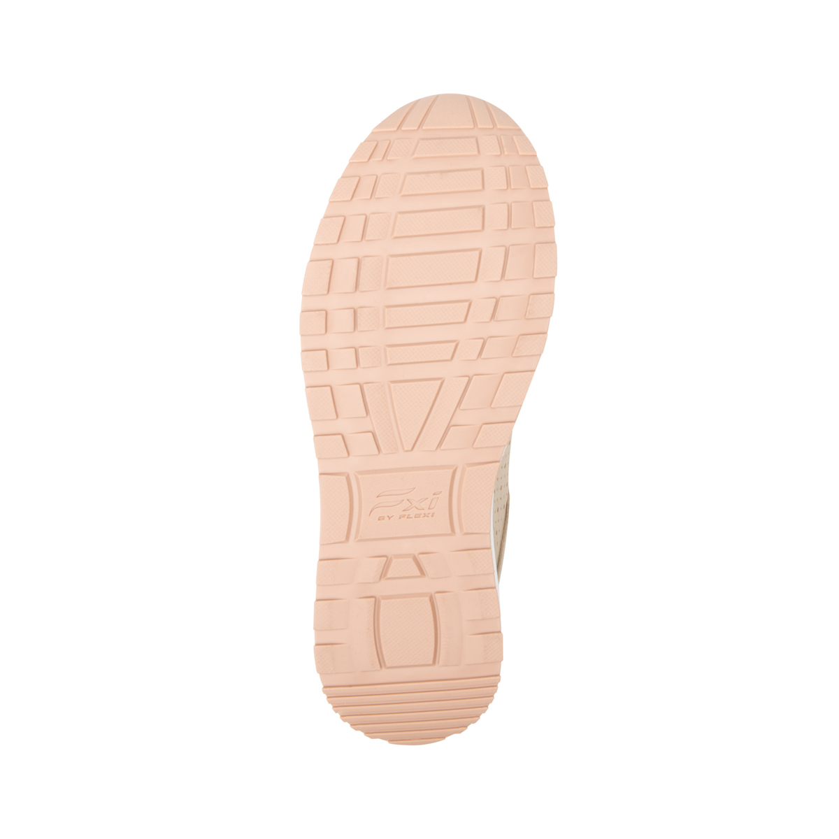 Sneaker Casual Agujetas Flexi para Mujer con Acabado Tamporeado Estilo 117205 Beige