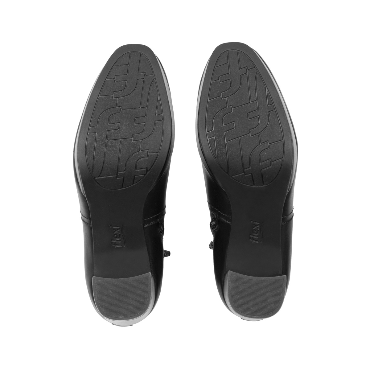 Women's Leather Bootie with Internal Zipper Style 118909 Black