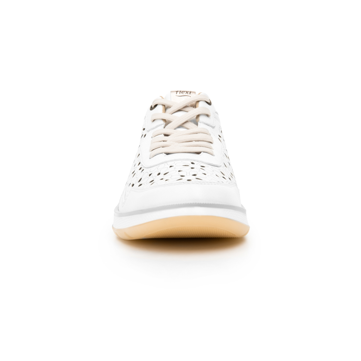 Oxford Casual De Agujetas Flexi para Mujer con Piel Extra Suave Estilo 119306 Blanco