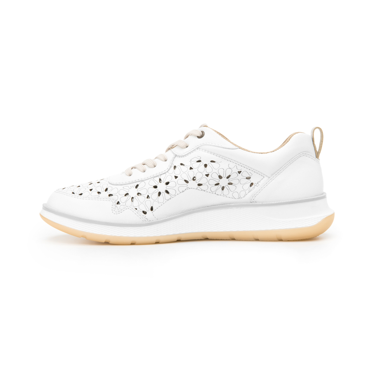 Oxford Casual De Agujetas Flexi para Mujer con Piel Extra Suave Estilo 119306 Blanco