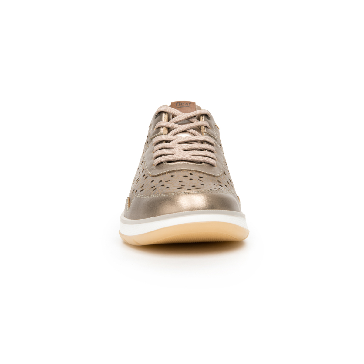 Oxford Casual De Agujetas Flexi para Mujer con Piel Extra Suave Estilo 119306 Bronce