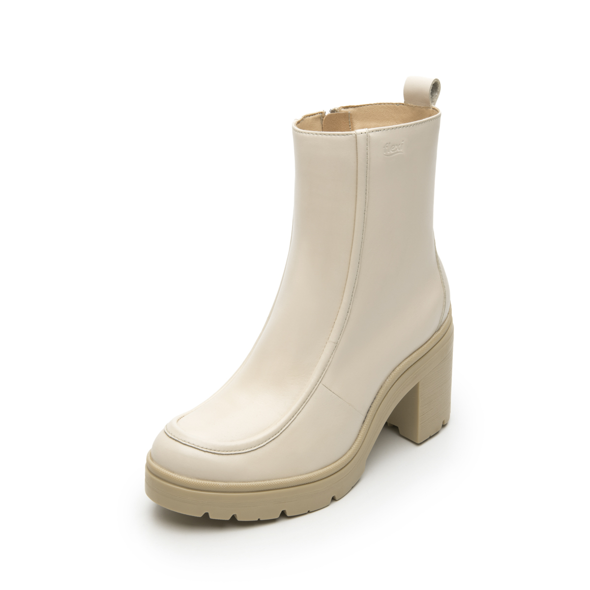 Women's Leather Dress Boot Style 119606 Beige