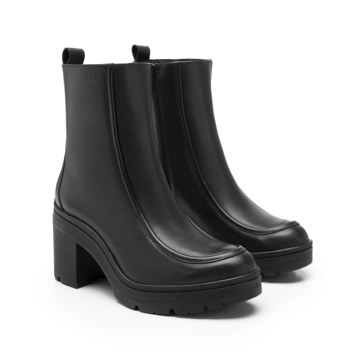 Women's Leather Dress Boot Style 119606 Black