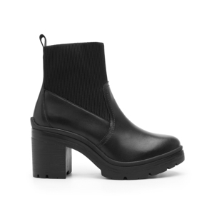 Women's Leather Chelsea Boot Style 119608 Black