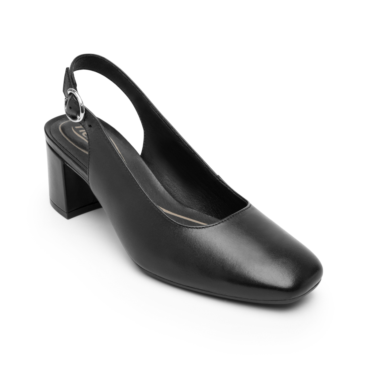 Zapatilla Punta Cuadrada Flexi para Mujer con Comfort Walk Estilo 119704 Negro