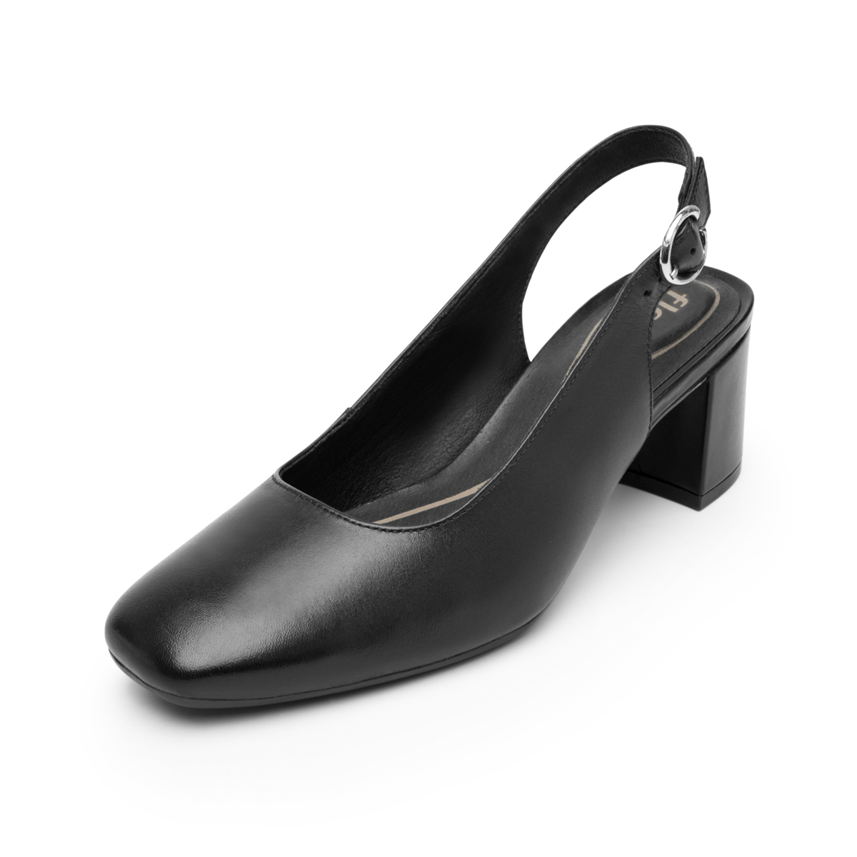 Zapatilla Punta Cuadrada Flexi para Mujer con Comfort Walk Estilo 119704 Negro
