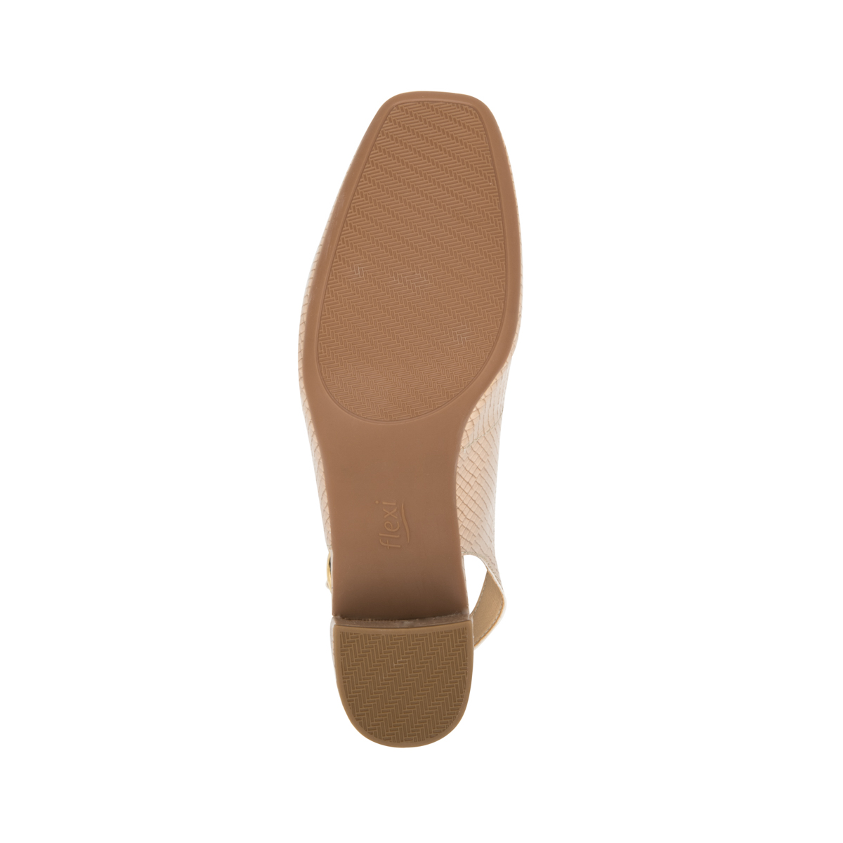 Zapatilla Punta Cuadrada Flexi para Mujer con Comfort Walk Estilo 119704 Nude