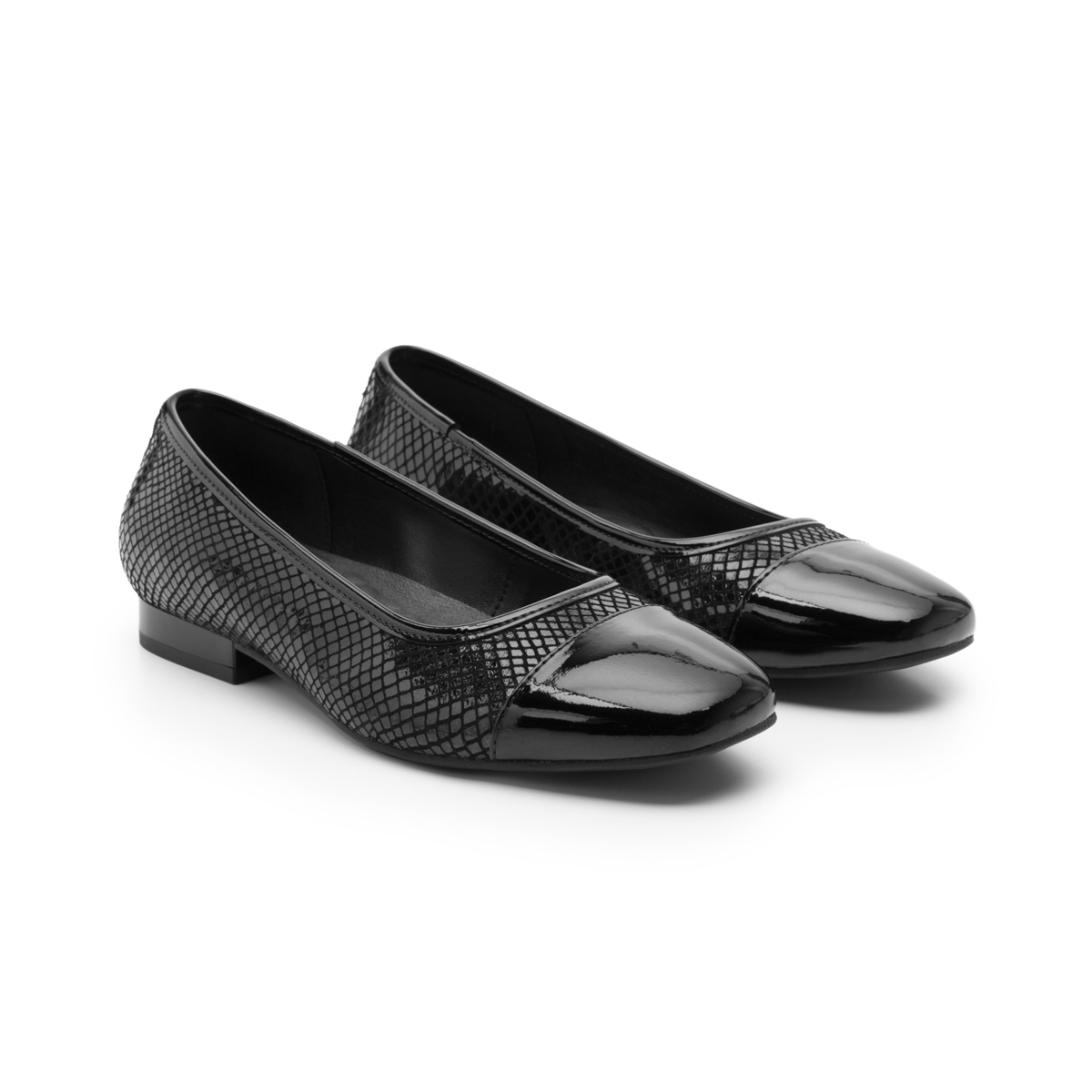 Balerina Flexi para Mujer con Plantilla Comfort Pad Estilo 119903 Negro