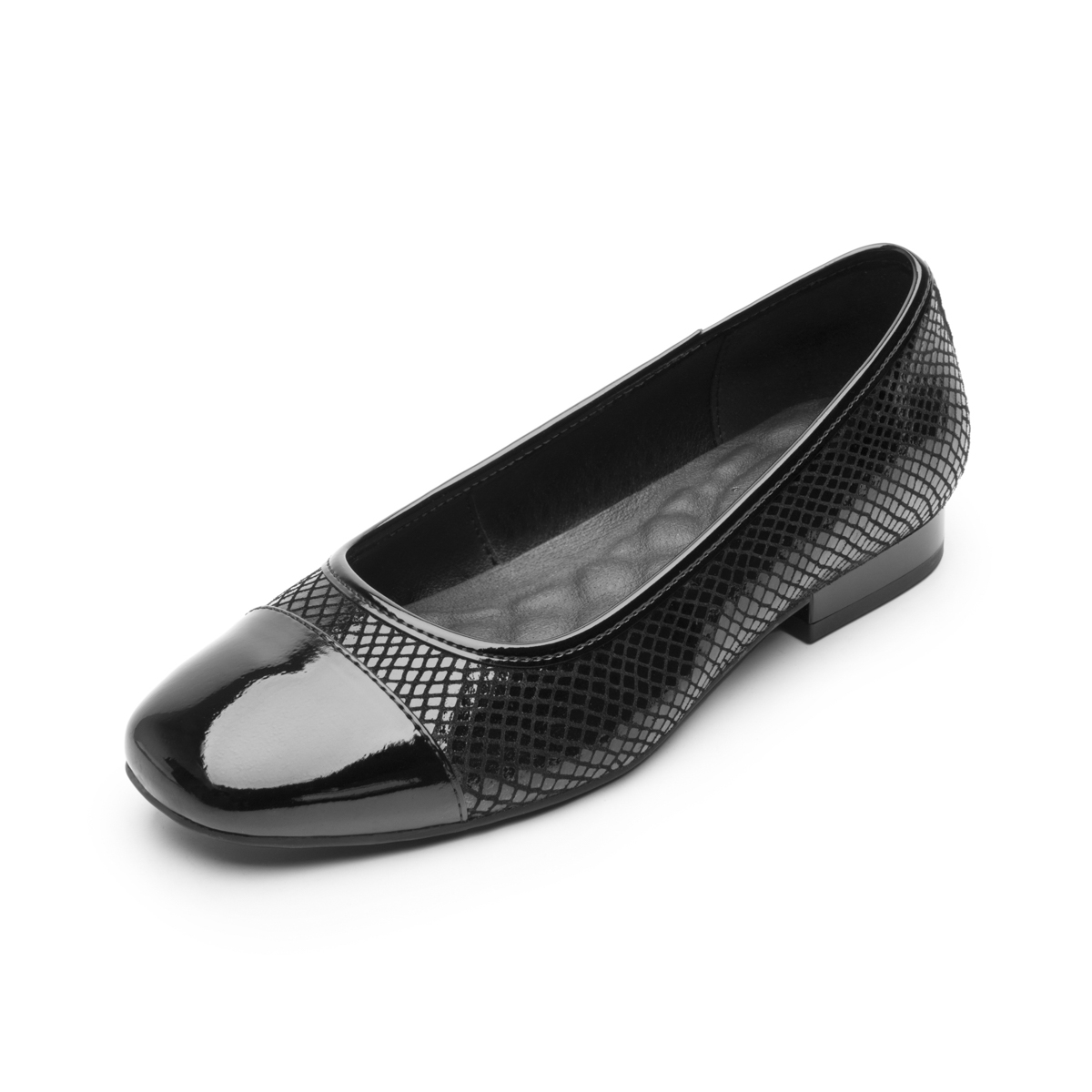Balerina Flexi para Mujer con Plantilla Comfort Pad Estilo 119903 Negro