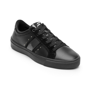 Women's Lace-up Sneaker with Recovery Form Style 120205 Black