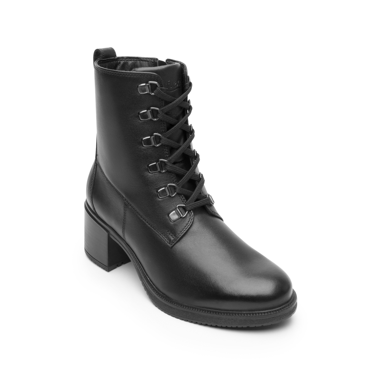 Women's Military Boot with Internal Zipper Style 120504 Black