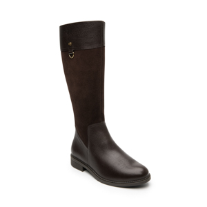 Women's Boot with Inner Zipper Style 120905 Chocolate